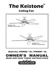 Fanimation The Keistone FPD8088 Serie Manual Del Propietário