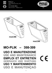 MO-EL MO-PLIK 399 Manual De Uso Y Mantenimiento