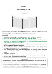 gazebo L-GZ311PCO-4 Instrucciones De Montaje