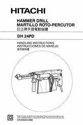 Hitachi DH 24PD Instrucciones De Manejo