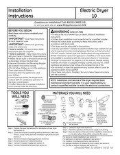 GE GFMN110 Instrucciones De Instalación