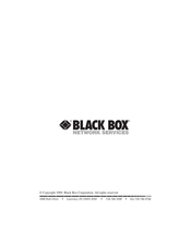 Black Box AVS1110 Manual De Instrucciones