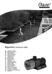 Oase Aquarius Universal 4000 Instrucciones De Uso