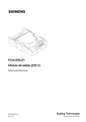 Siemens FCA1209-Z1 Manual Tecnico