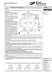 Elmo Rietschle VWP 1500 Manual Del Usuario