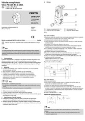 Festo VACC-P3-0.09-K4-1-EX4A Manual De Instrucciones