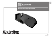 Motorline professional RAP200MT Manual De Usuario/Instalador