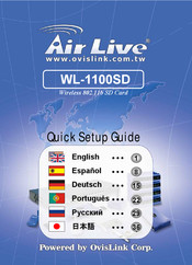 Ovislink Air Live WL-1100SD Manual Del Usuario