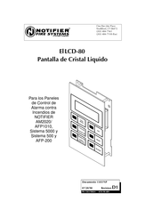 Notifier LCD-80 Manual De Instrucciones