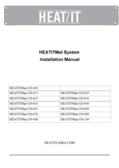 Heatit Mat-120-080 Manual De Instalación