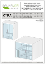 Saunavita KYRA 156 x 156 x H.204 Instrucciones Para El Montaje