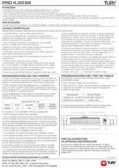 Tury PRO 4.30 EB Guia De Inicio Rapido