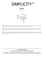 Simplicity SLF1 Manual De Instalación