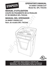 Staples SPL-TXC24A Manual Del Operador