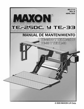 Maxon TE-25DC Manual De Mantenimiento