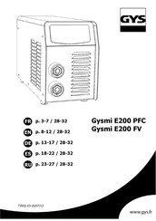 GYS Gysmi E200 PFC Manual Del Usuario