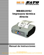 SATO MB400i Manual De Instrucciones