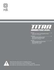 RDI TITAN PRO RAIL Instrucciones De Instalación