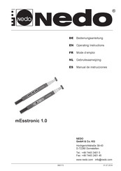 Nedo mEsstronic 583111 Manual De Instrucciones