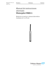 Endress+Hauser Waterpilot FMX11 Manual De Instrucciones Abreviado