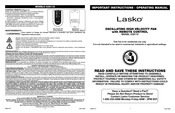 Lasko U35115 Instrucciones Importantes - Manual De Operación