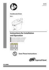 Ingersoll Rand ENL 2 Instruciones De Instalación Y De Servicio