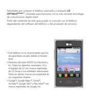 LG OPTIMUS DYNAMIC L38C Guia Del Usuario