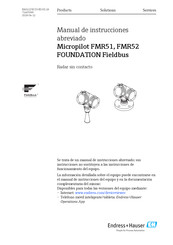 Endress+Hauser Micropilot FMR51 Manual De Instrucciones Abreviado
