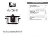 MAXI-MATIC Elite PLATINUM MST-6013D Manual De Instrucciones Y Recipes