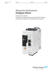 Endress+Hauser Fieldgate FXA42 Manual De Instrucciones
