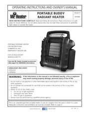 Mr. Heater Portable Buddy Instrucciones De Operación Y Manual De Usuario