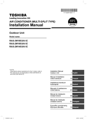 Toshiba RAS-2M14S3AV-E Manual De Instalación