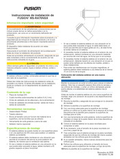 Fusion MS-RA70NSX Instrucciones De Instalación