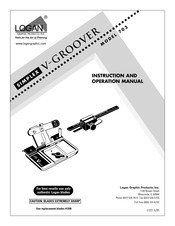 Logan SIMPLEX V-GROOVER Manual De Operación