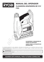 Ryobi P300 Manual Del Operador