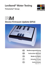 Tintometer Lovibond IRiM Manual De Instrucciones