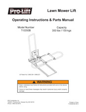 Pro-Lift T-5350B Manual De Piezas E Instrucciones De Funcionamiento