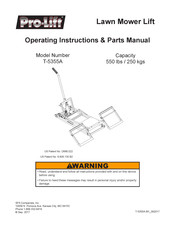 Pro-Lift T-5355A Manual De Piezas E Instrucciones De Funcionamiento