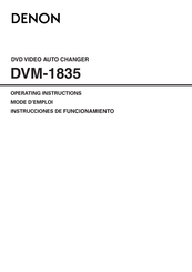 Denon DVM-1835 Instrucciones De Funcionamiento