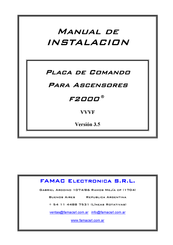 FAMAC F2000 Manual De Instalación