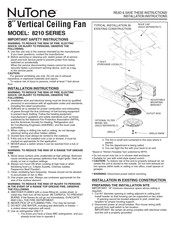 Nutone 8210 Serie Instrucciones De Instalación