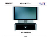 Sony Grand WEGA KF-50XBR800 Manual De Instrucciones