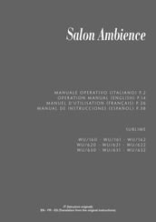 Salon Ambience SUBLIME WU/621 Manual De Instrucciones