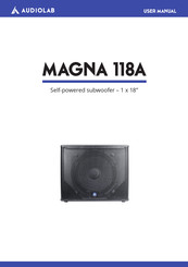 Audiolab MAGNA 118A Manual De Usuario