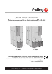 Fröling EF 250 Manual De Instalación Y De Instrucciones