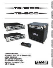 Fender TB-1200 Instrucciones De Funcionamiento