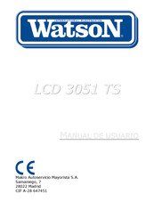 WATSON LCD 3051 TS Manual De Usuario