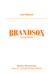 Brandson Equipment 303584/20190227NB102 Manual Del Usuario