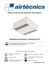 Airtecnics K7 Manual De Instalación, Operación Y Mantenimiento