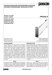Paso PMS2000 Manual Del Usuario